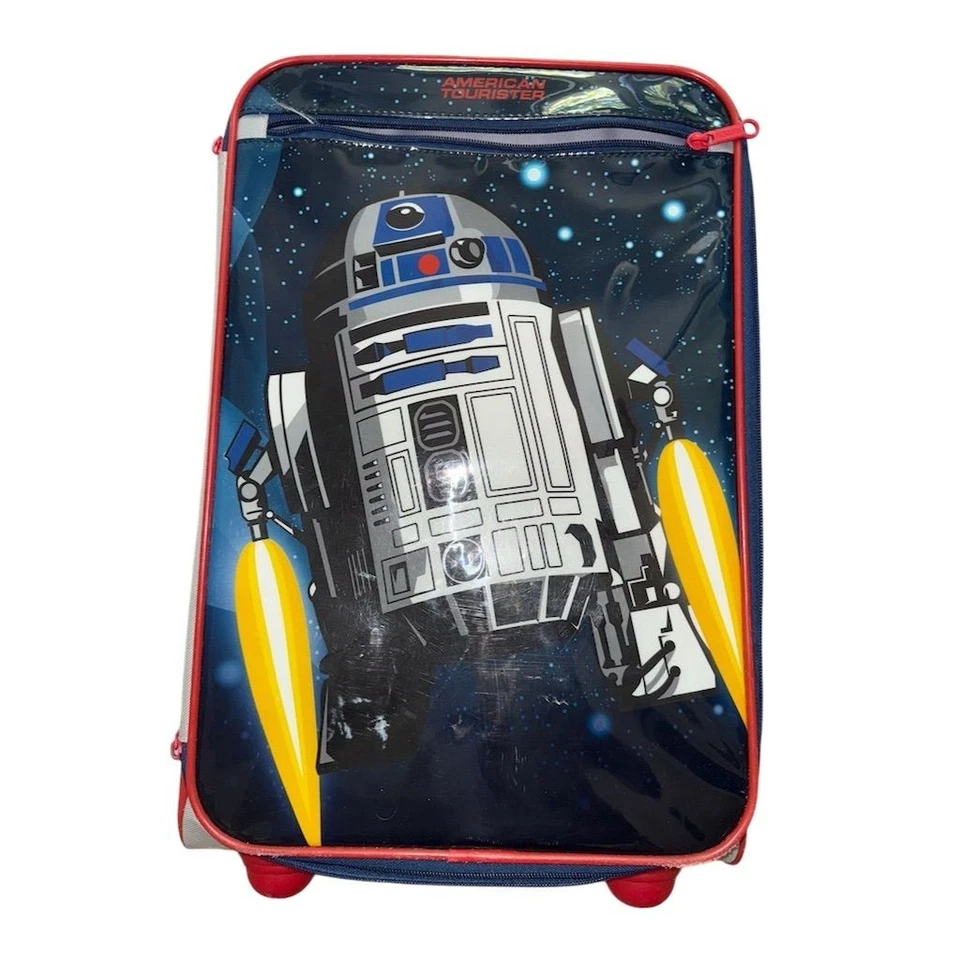 American Tourister Star Wars R2-D2 Kids 18" Rolling Suitcase Blue luggage travel - Image 1 of 4