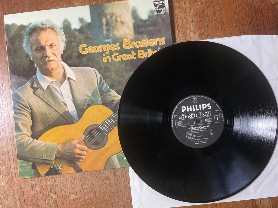 Georges Brassens – In Great Britain (France) LP Vinyl Philips VG - Image 1 of 4