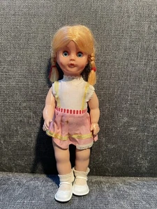 Vintage Puppe Schlafaugen 12 Zoll Kunststoff Hongkong 60er Jahre - Bild 1 von 6