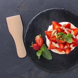 4Pcs Food Grade Wooden Spatula for Baking Cake Cream and Cooking - Picture 1 of 12