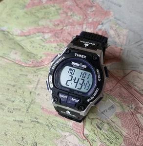 Timex Ironman Triatlón Choque Reloj Digital Hombre Indiglo 30 Vueltas Temporizador Púrpura - Imagen 1 de 11