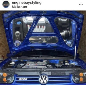 GOLF MK4 SOTTOCOFANO COPRICOFANO,MOTORE STYLING.PANNELLI INOX LUCIDO,GOLF - Foto 1 di 3