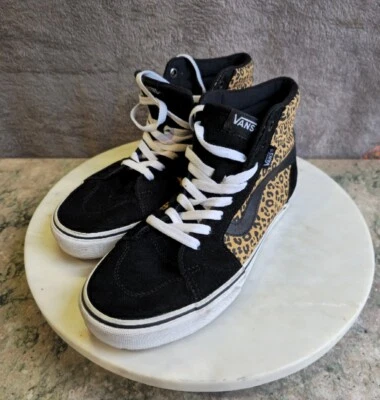 Vans Women's Filmore Cheetah Black/Multi Hi Top Skate Shoes - Size 9.5 - Image 1 of 4
