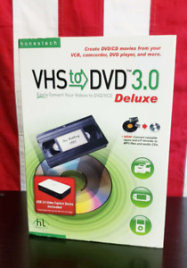 HonesTech VHS To DVD 3.0 Deluxe Video Converter VCD WMV MPEG Windows Vista or XP