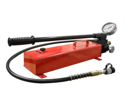 Manual MH7 Single Action 10,000 PSI Hydraulic Hand Pump With 72" Hose