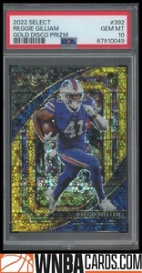 2022 Panini Select #392 Reggie Gilliam Gold Disco Prizm PSA 10 #/10 RC - Picture 1 of 2