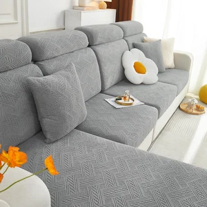 Individual Couch Cushion Covers, Stretch Sofa/Couch Seat Cushion Covers, Magic S - Picture 1 of 6