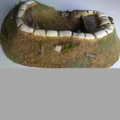 AMERA PLASTIC MOULDINGS Kit Plástico Amera Z202 Forward Command Bunker.Apto para Básculas de 20, 25 y 28mm