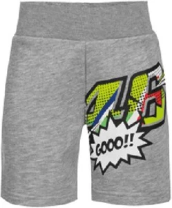 VR 46 Pop Art Kids Shorts Sport Short Towers, Gray, 4/5 - Picture 1 of 2