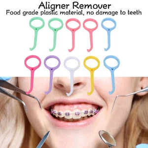 10pcs Dental Aligner Remover Tool Prevents Gum Damage Suit for Braces Retainer - Picture 1 of 24