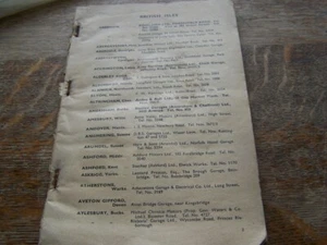 WELTHÄNDLER Land Rover & AUTOS BUCH. ADRESSEN & TELEFONNUMMERN. 50ER/60ER JAHRE - Bild 1 von 2