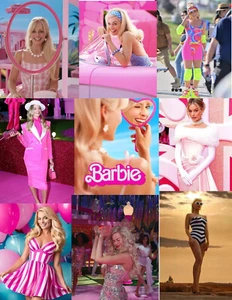 BARBIE MOVIE MARGOT ROBBIE 9 PHOTO COLLAGE POSTER FULL COLOR 17in X 22in (C1) - Picture 1 of 5