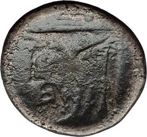 Akarnanian League Akarnania 250BC Athena River-God Archelous Greek Coin i59614 - Picture 1 of 3