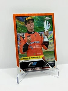 2023 Topps Chrome Formula 1 F1 Felipe Drugovich #192 Orange Wave Refractor /25 - Bild 1 von 2