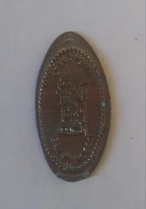 PAGODA & LAMP ELONGATED ZINC PENNY SOUVENIR OF CHINATOWN IN SAN FRANCISCO CA !!! - Picture 1 of 6