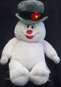 Build a Bear Frosty the Snowman Top Hat Christmas Holiday Plush Cheeks Light Up - Picture 1 of 12