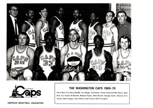 ORIGINAL 1969 1970 ABA WASHINGTON CAPS CAPITOLS 8.5x11 TEAM PHOTO BASKETBALL - Picture 1 of 2