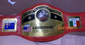 NWA World Domed Globe Heavyweight Wrestling Championship Belt Replica Adult Size - Picture 1 of 4