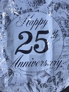 Globo Mylar de lámina a granel de 18" 25 aniversario - Imagen 1 de 2