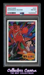 1993 Fleer #237 Dominique Wilkins PSA 8 (NM-MT) Pro-Vision - Picture 1 of 2