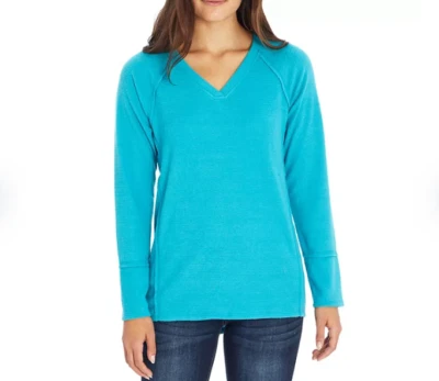 NUEVO Top WildFox Mujer XXL Haley Waffle Raglán Costura Suave Acanalado Popover Foto 1 de 4