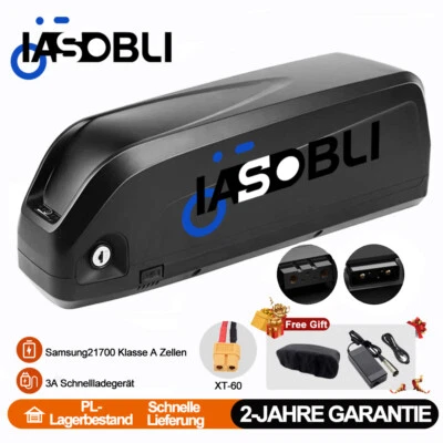 48V 30Ah Hailong MAX E-Bike Akku Downtube Li-ion Battery Samsung Batterie 1500W - Bild 1 von 4