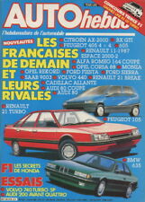 AUTO HEBDO n°516 du 02/04/1986 : Françaises de demain - Audi 200 Quattro - 740 T
