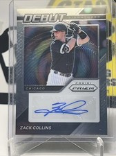 Zack Collins RC 2021 Panini Prizm #DS-ZC Debut Signatures Auto White Sox