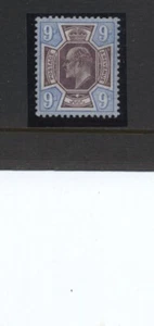 1905 9d SLATE-PURPLE & PALE ULTRAMARINE KEVII DE LA RUE M/MINT. SG 251a - Picture 1 of 1