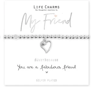Life Charms My Friend Gift Boxed Bracelet Pretty Birthday Gift Ideas for Friends - Picture 1 of 1