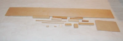 VINTAGE 1946 MONOGRAM AIRCRAFT CARRIER SHANGRI-LA BALSA KIT B5 SUB DECK PARTS - Image 1 of 4