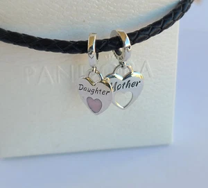 New Authentic Pandora Mother and Daughter Dangle Silver Charm - Picture 1 of 5
