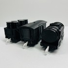 CUSTOM Black Cargo Trains Works on Thomas TrackMaster and TOMY Tracks (lot x 3)