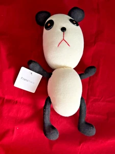 PANDA Franc Franc handmade sock stuffed animal 12" - Picture 1 of 6