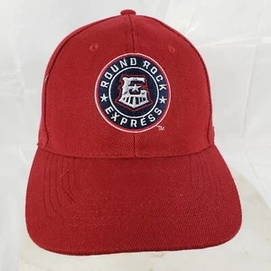 Round Rock Express Hat Logo Cap Nyle Maxwell Promo Red Strap Back - Picture 1 of 9