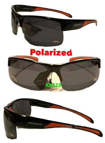 NFL Denver Broncos Polarized Wrap Sunglasses UV 400- New Cover