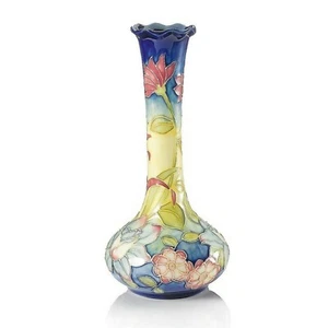 Spring Bouquet Vase Old Tupton Ware Yellow Poppy Ornament Ceramic Tube Lined New