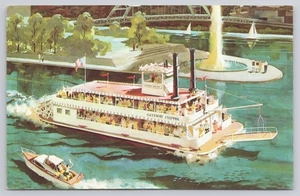 New Gateway Clipper Riverboat Pittsburg PA Pennsylvania 1962 Postcard - Picture 1 of 2
