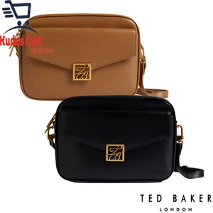 Bolso Bandolera Ted Baker Anilaa Mujeres Damas Bolsillo con Cremallera Negro Tostado Bolso de Mano Nuevo  - Imagen 1 de 7