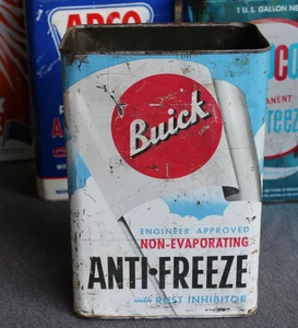 1940er Ära Buick Auto Frostschutz alte 1 Gallone Blech Öl Dose - Bild 1 von 7