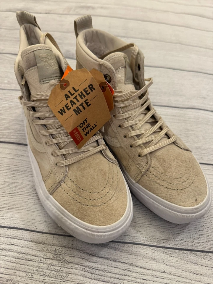 Vans Zapatos Sk8 Hi MTE Cemento/Abedul Damas Talla 7 Nuevas Tenis de Skate Foto 1 de 4