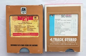 Two 4 Track Tape Cartridges Herb Alpert and The 50 Velvet Brass - Imagen 1 de 4