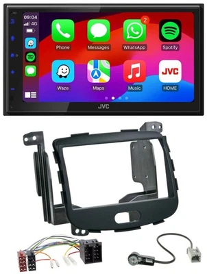 JVC Bluetooth 2DIN MP3 DAB USB Autoradio für Hyundai i10 08-13 Rubber Touch - Bild 1 von 4