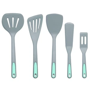 To encounter 5 Pieces Silicone Spatula Set, Non-Stick Silicone Turner Spatula... - Picture 1 of 8