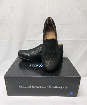 Zapatos sin cordones Nurse Mates Sandy para mujer talla 8 de cuero cebra negro NUEVO con caja Foto 1 de 4