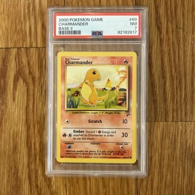 2000 POKEMON BASE II SET - CHARMANDER #69/130 - PSA 7 - Image 1 of 3