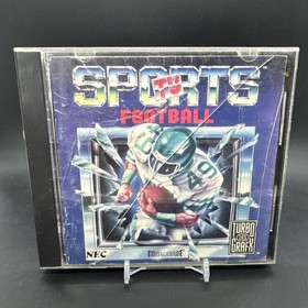 TV SPORTS FOOTBALL TurboGrafx-16 Turbo Grafx 16 Complete in Case CIC