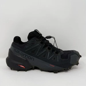 Size 5.5W - Salomon Speedcross 5 GTX 407954 Hiking Shoes Core Black Sneakers - Picture 1 of 8