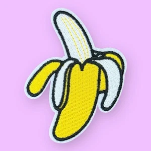 PLÁTANO PELADO TAMAÑO MEDIANO POTASIO ALIMENTO HIERRO AMARILLO EN PARCHE 3.5" X 2.75" - Imagen 1 de 3