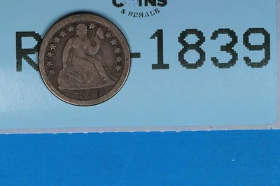 1850-O 10C SEATED LIBERTY SILVER DIME Early US Type RAW-1839 - Image 1 of 2